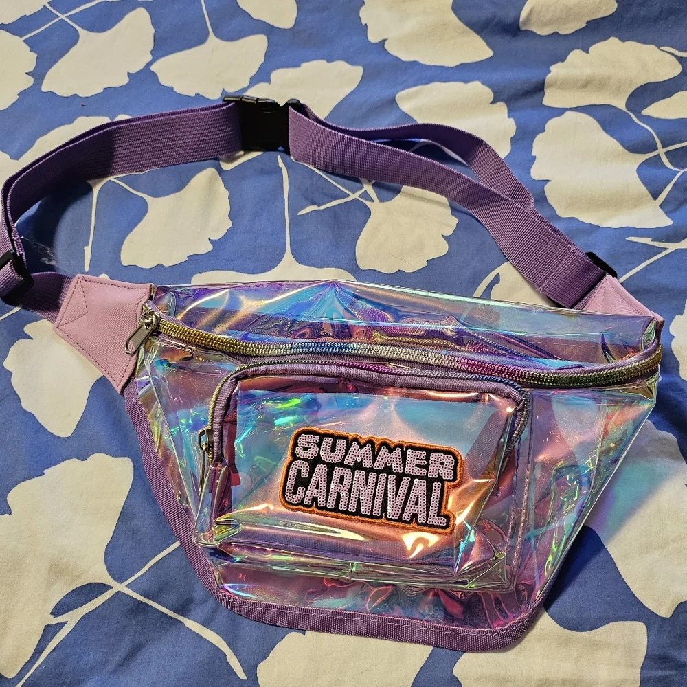 P!nk PINK Iridescent Fanny Pack Summer Carnival - Picture 1 of 3